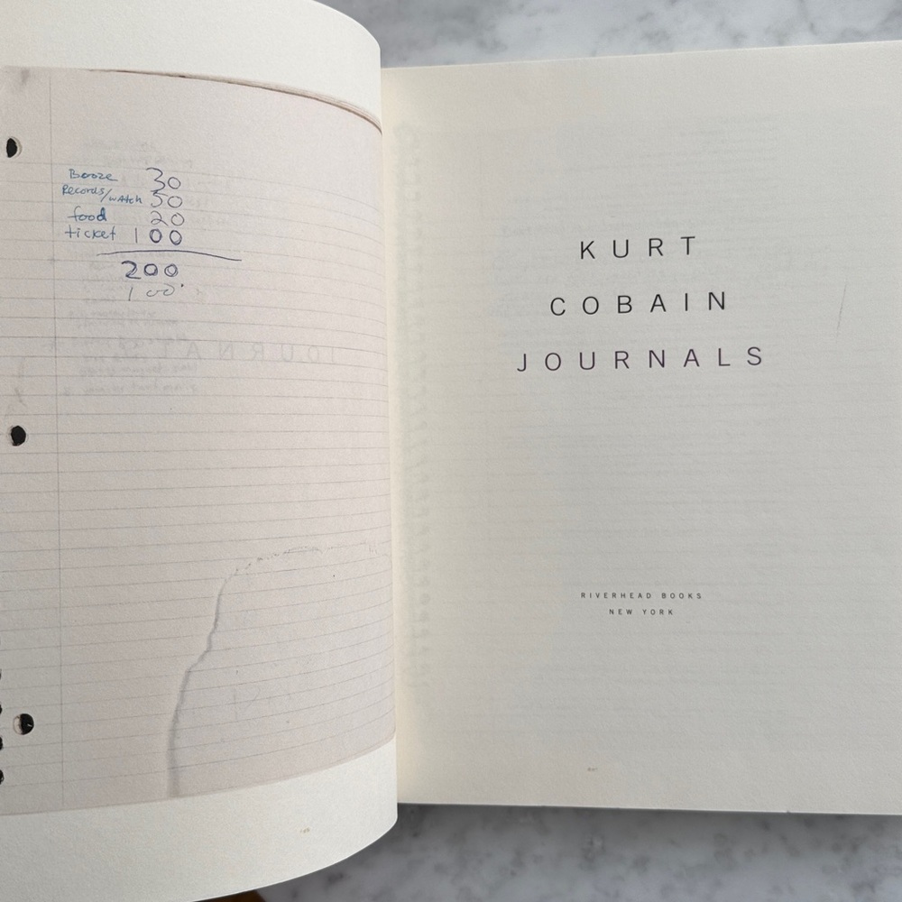 KURT COBAIN Journals 1967-‘94 Paperback, Illustrated Nov 4, 2003 Riverhead Books - Picture 6 of 9